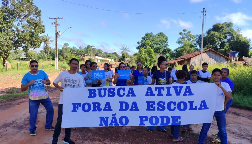 Escolas estaduais mobilizam municípios com o Dia D da Busca Ativa ‘Fora da Escola não pode!’