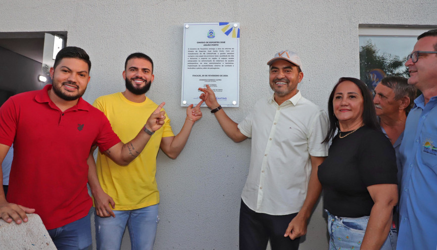 Em Itacajá, governador Wanderlei Barbosa reforça compromisso com a juventude com entrega de obras em ginásio e inauguração de campo society