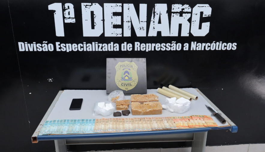 Em Palmas, Polícia Civil prende casal por tráfico de drogas em região de chácaras