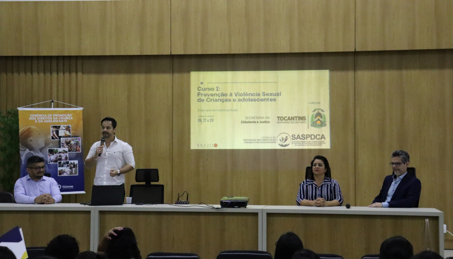 Seciju realiza curso de prevenção à violência sexual contra crianças e adolescentes direcionado às redes de apoio dos municípios tocantinenses